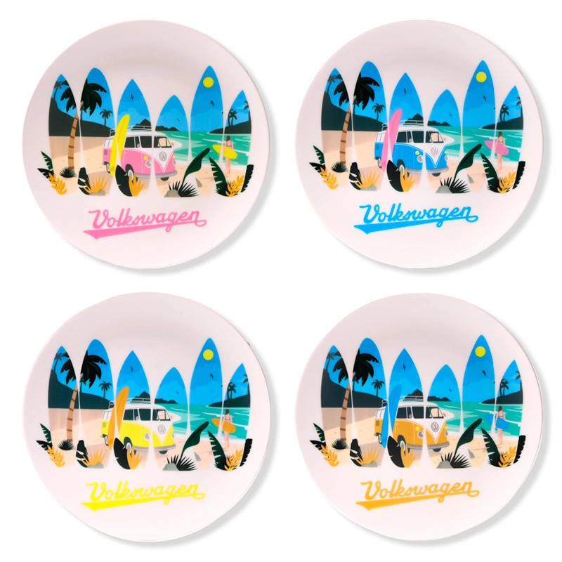 4 Assiettes Surf