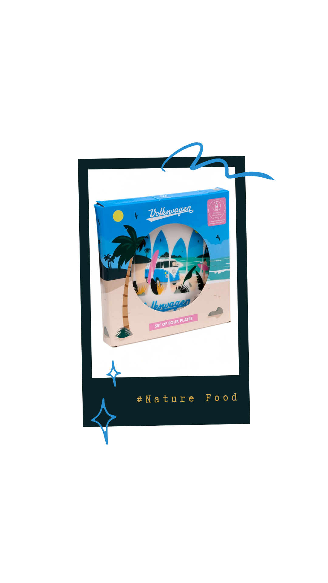 4 Assiettes Surf
