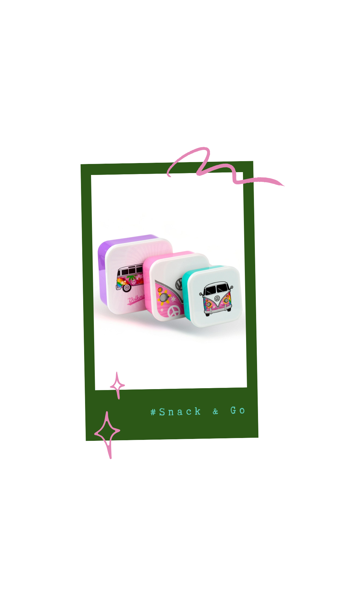 3 Boîtes Snack Flower