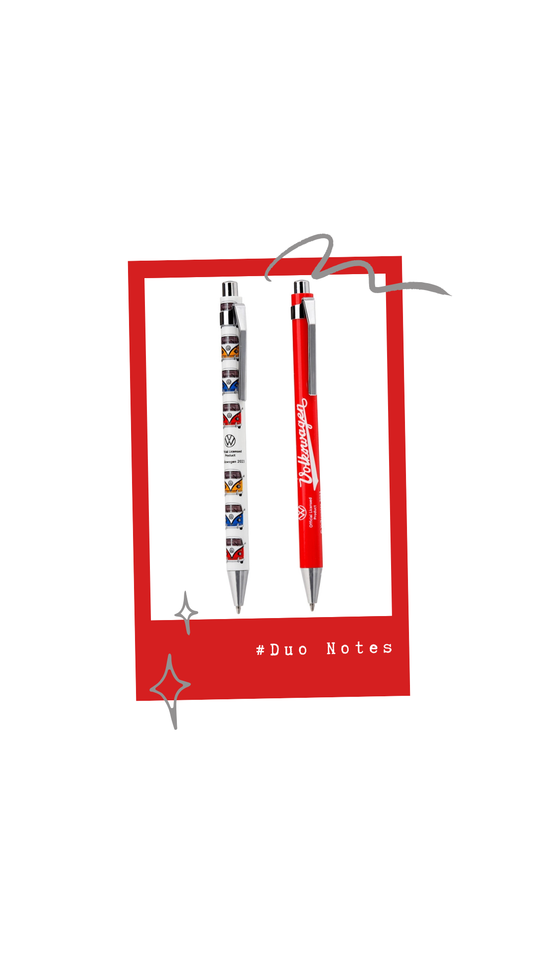 2 Stylos Combi Rouge