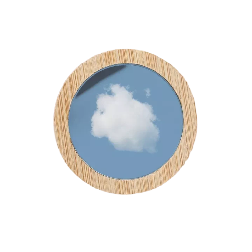Miroir de Poche Bambou