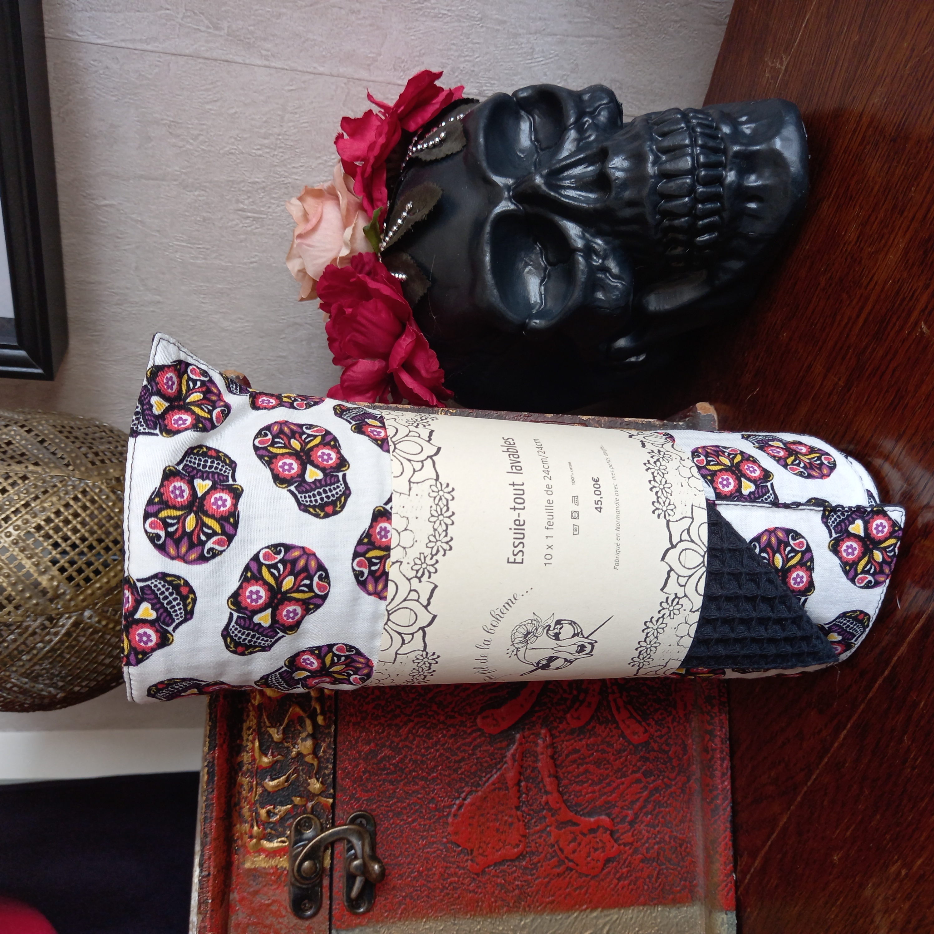 Essuie-tout calaveras x10 feuilles