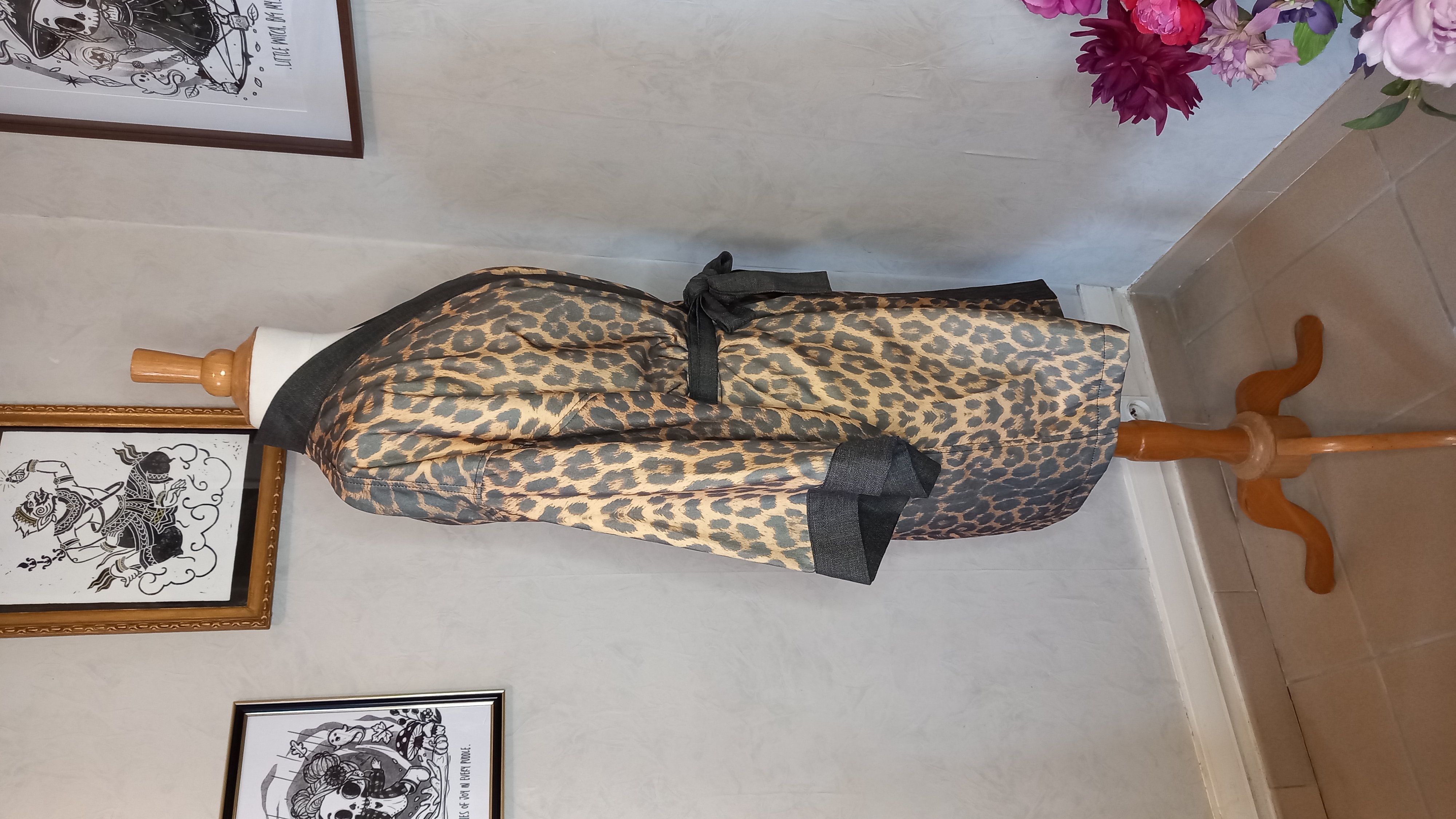 Veste kimono léopard 