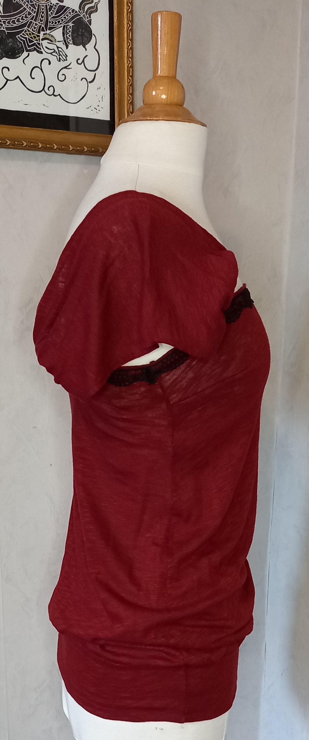 Haut loose manches courtes