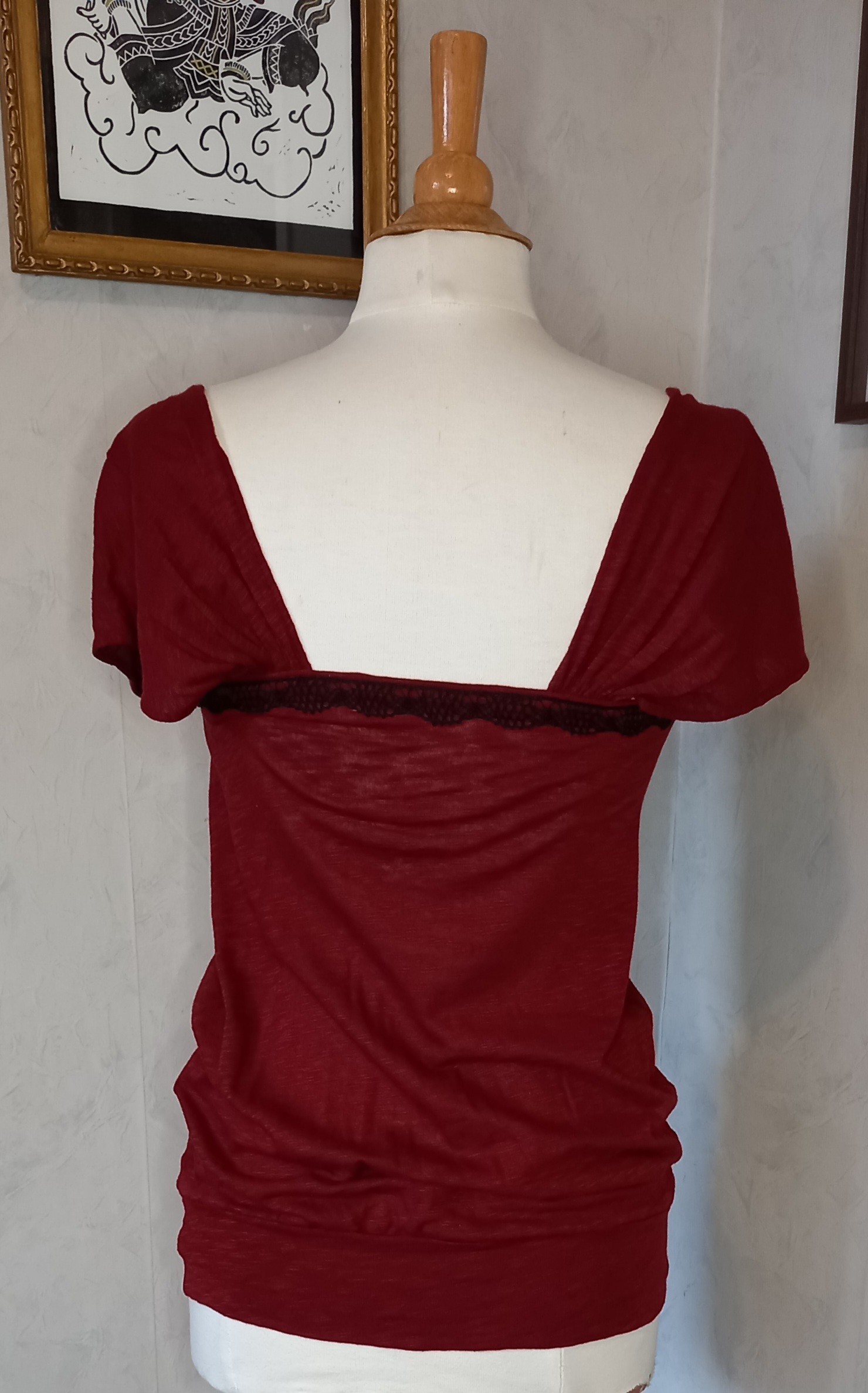 Haut loose manches courtes