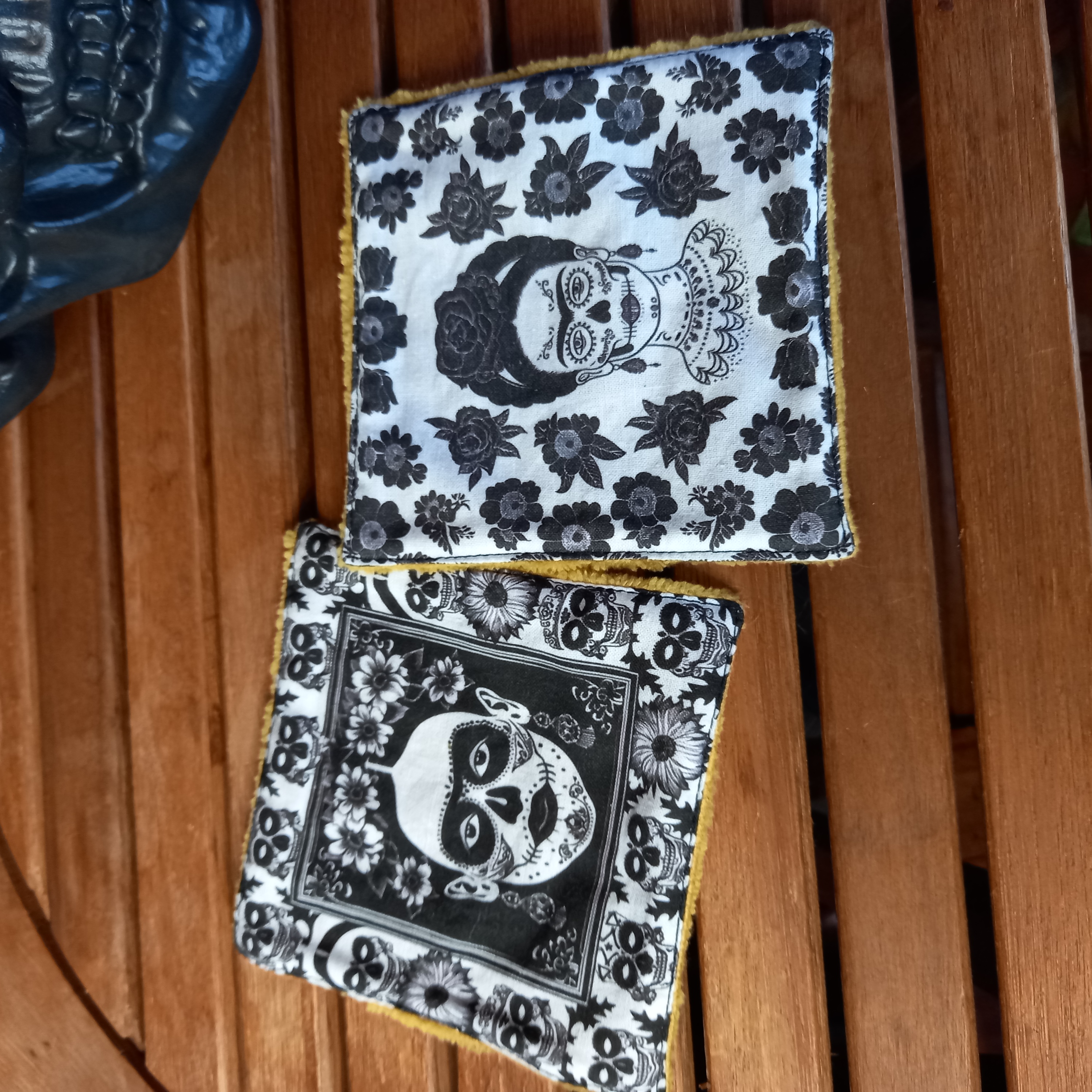 Lingettes lavables grand format Frida Kalho x2