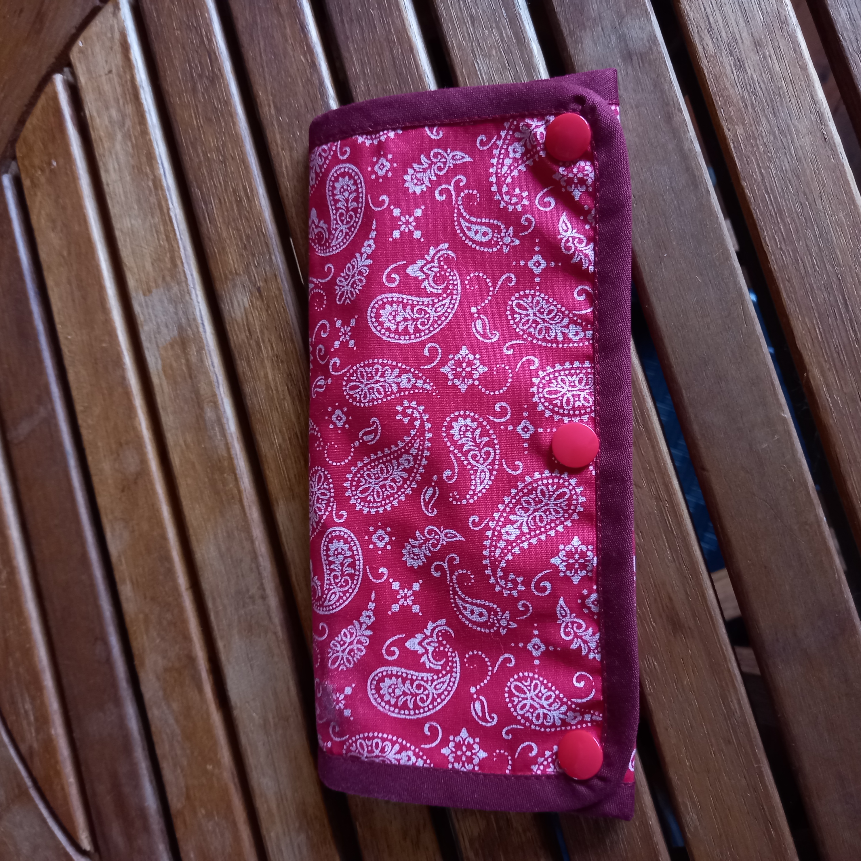 Porte-feuilles bandana rouge