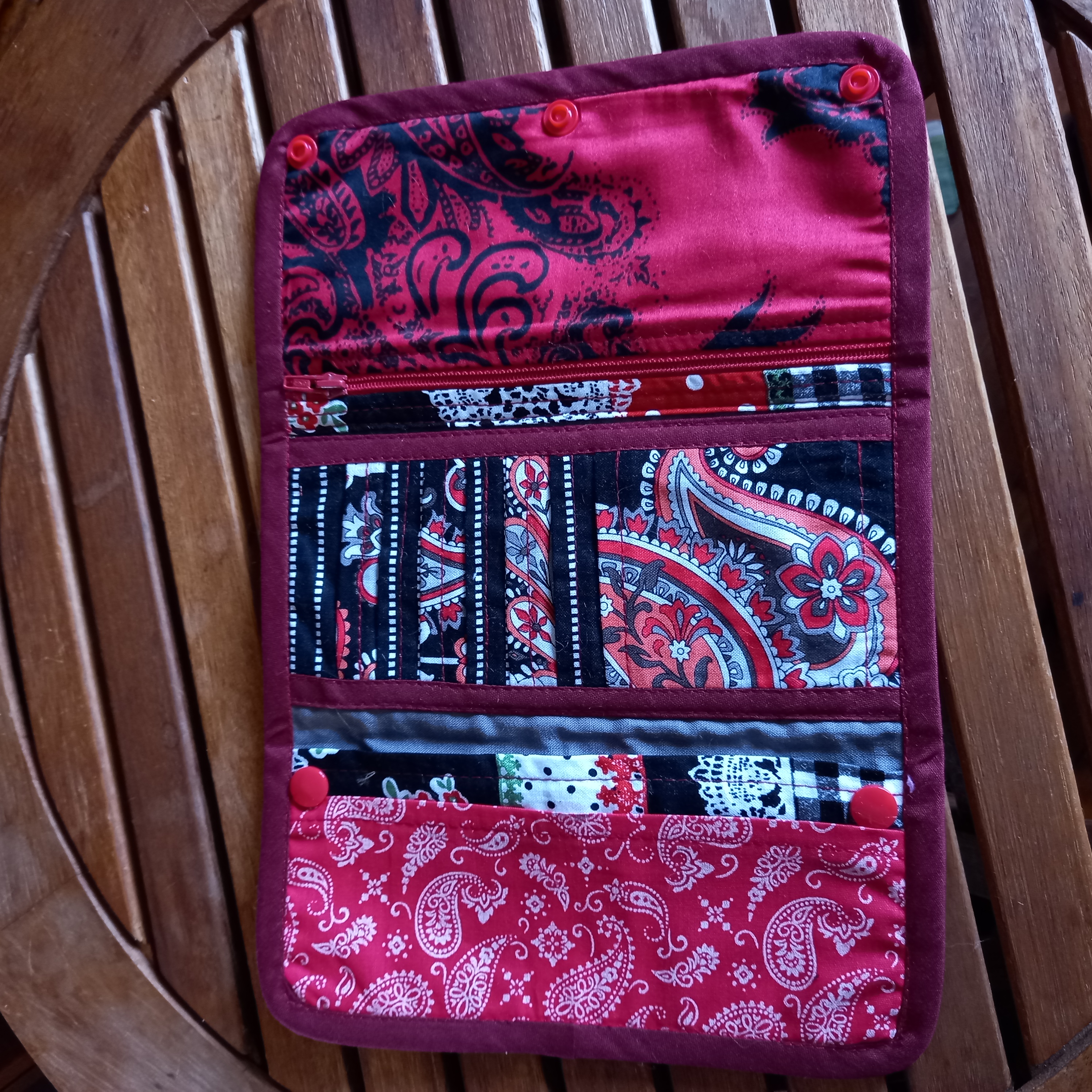 Porte-feuilles bandana rouge