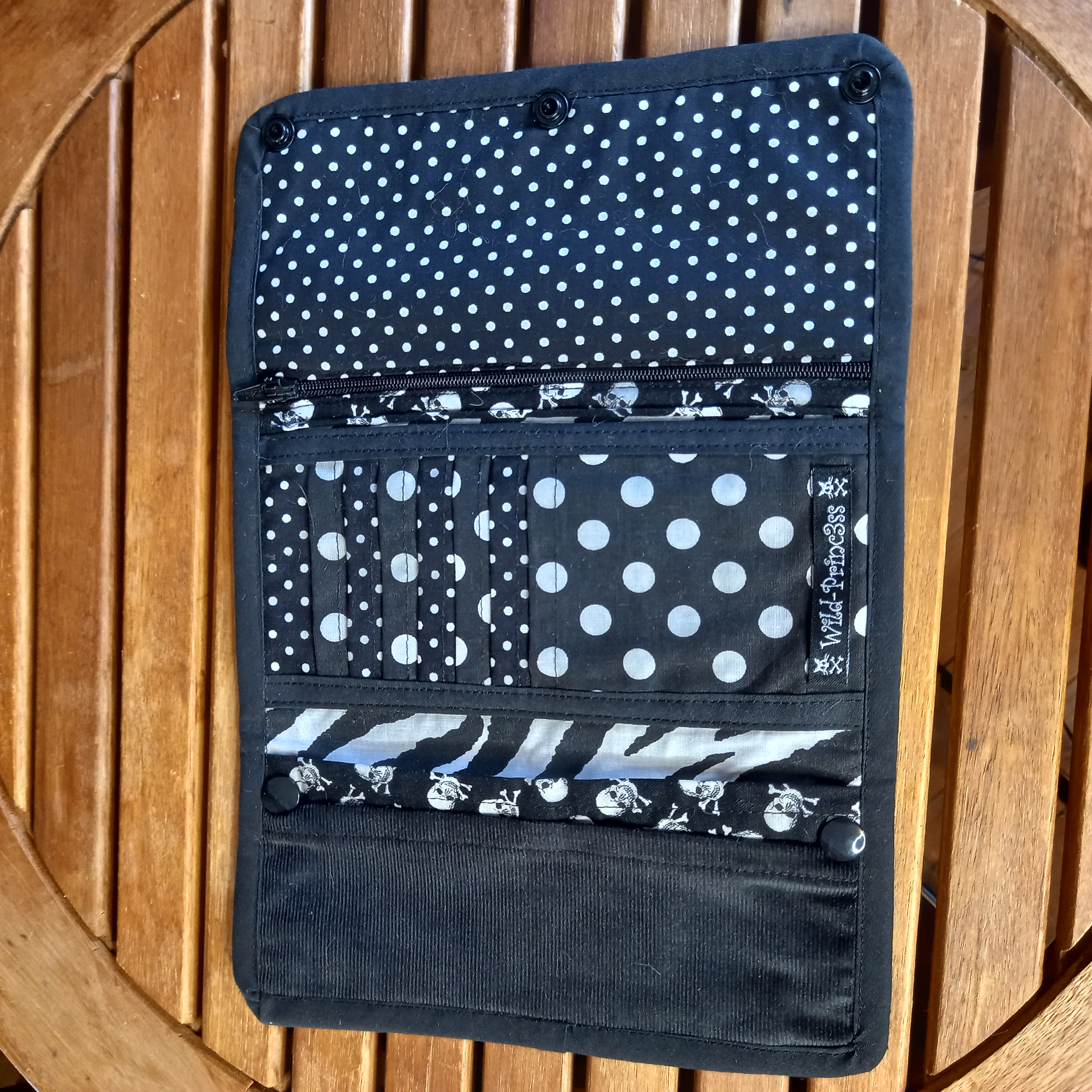 Porte-feuilles simili skull