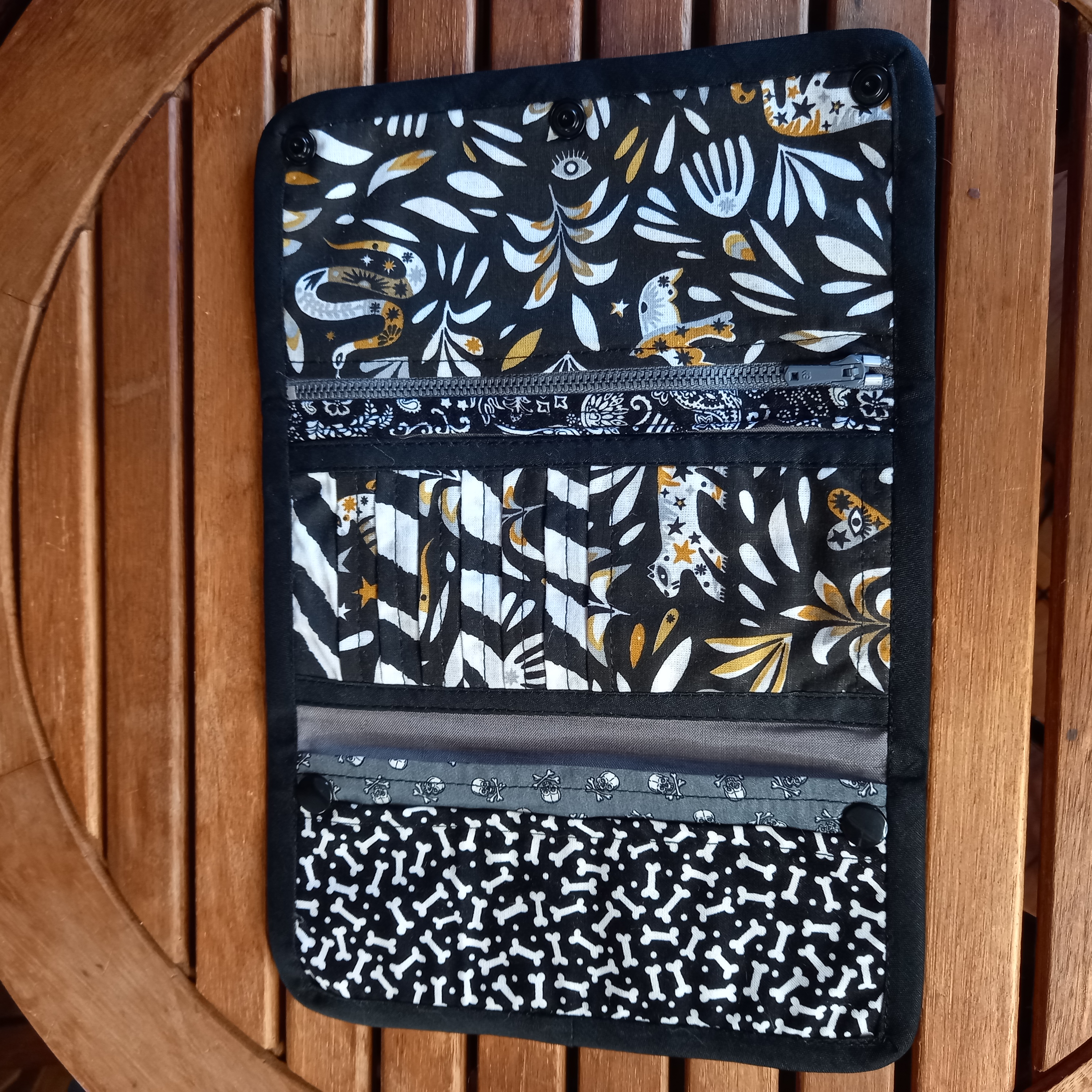 Porte-feuilles bandana noir