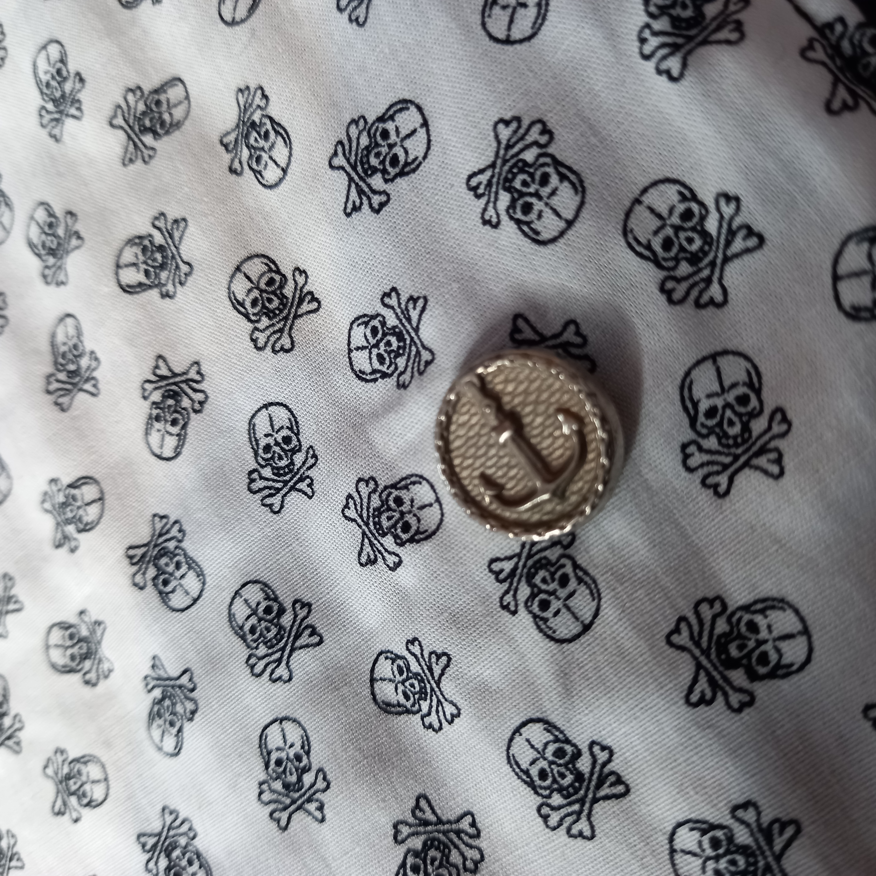 Mitaines skull blanc 