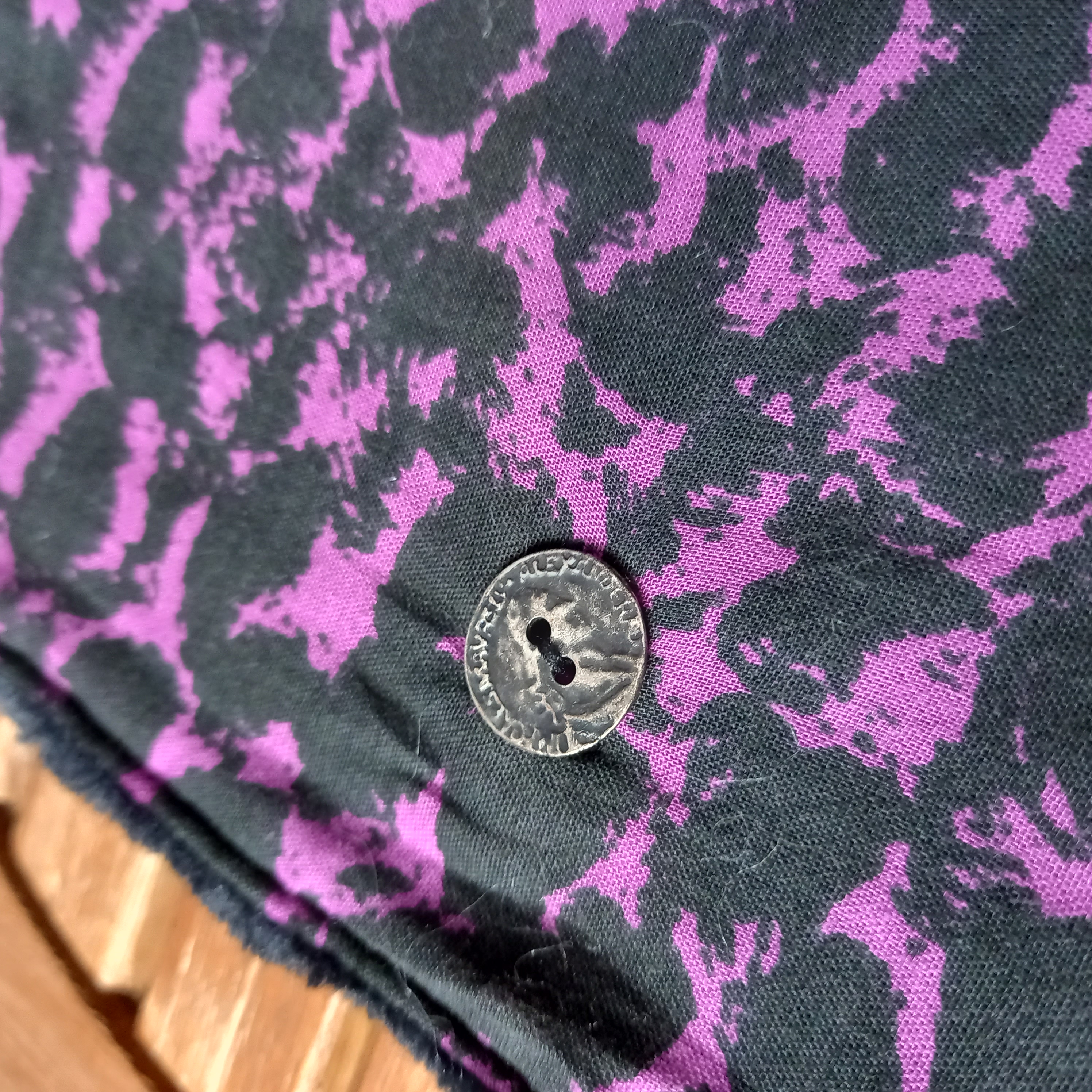 Mitaines tacheté violet et noir