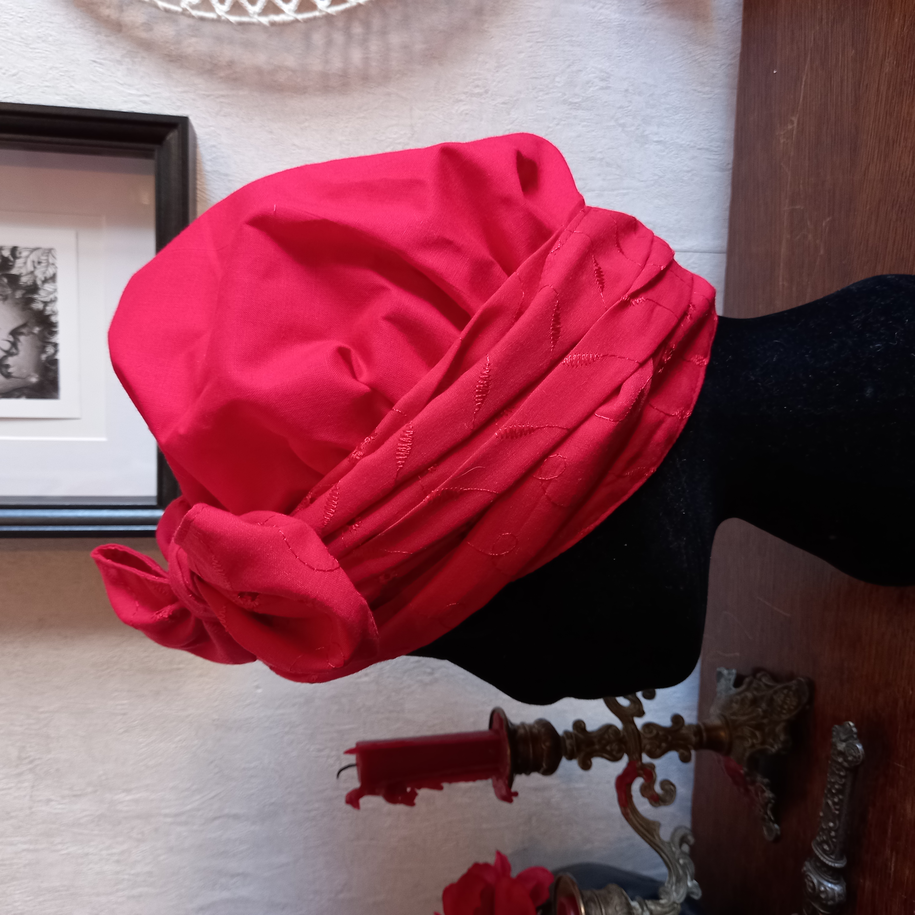 Turban rouge