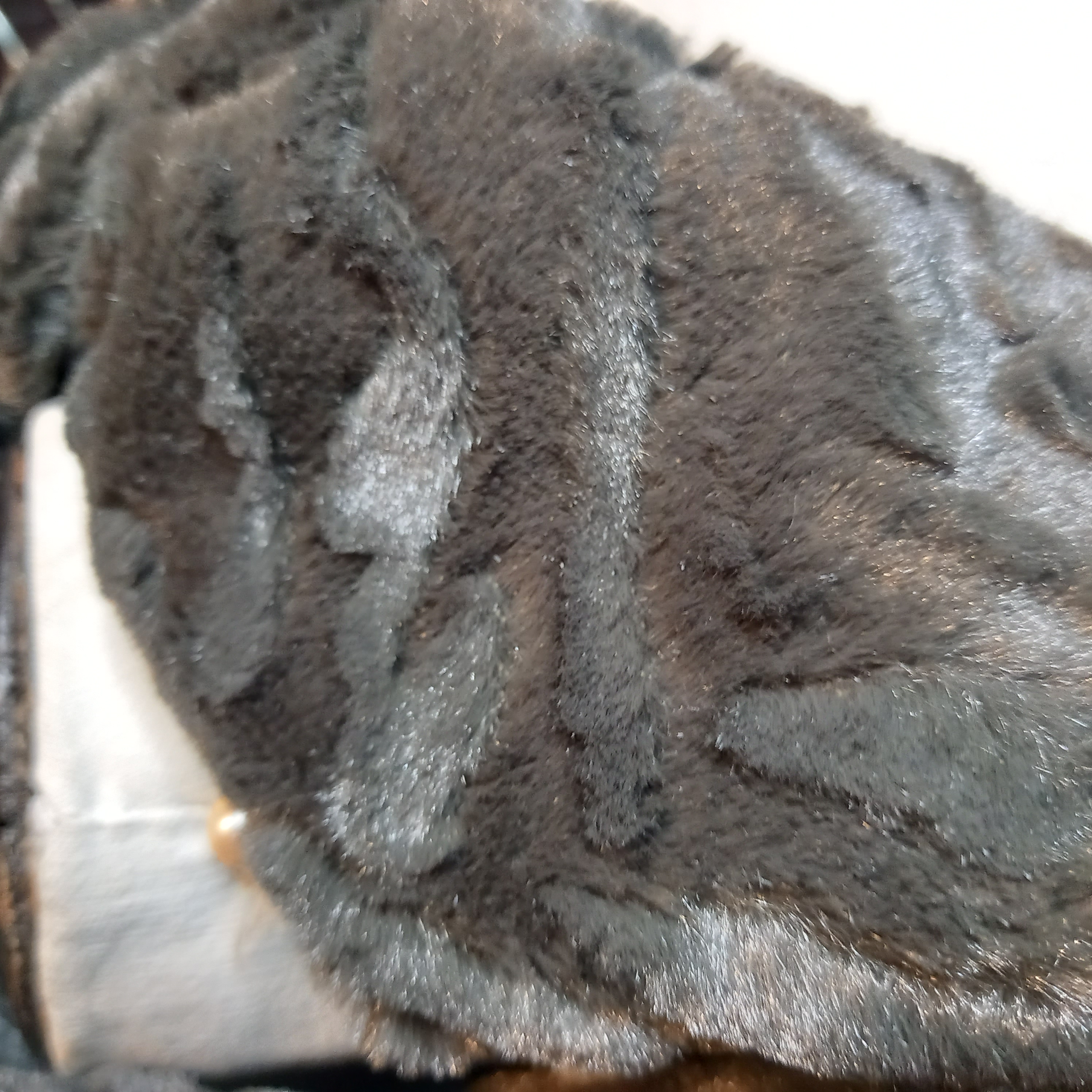 Tour de cou suédine léopard kaki