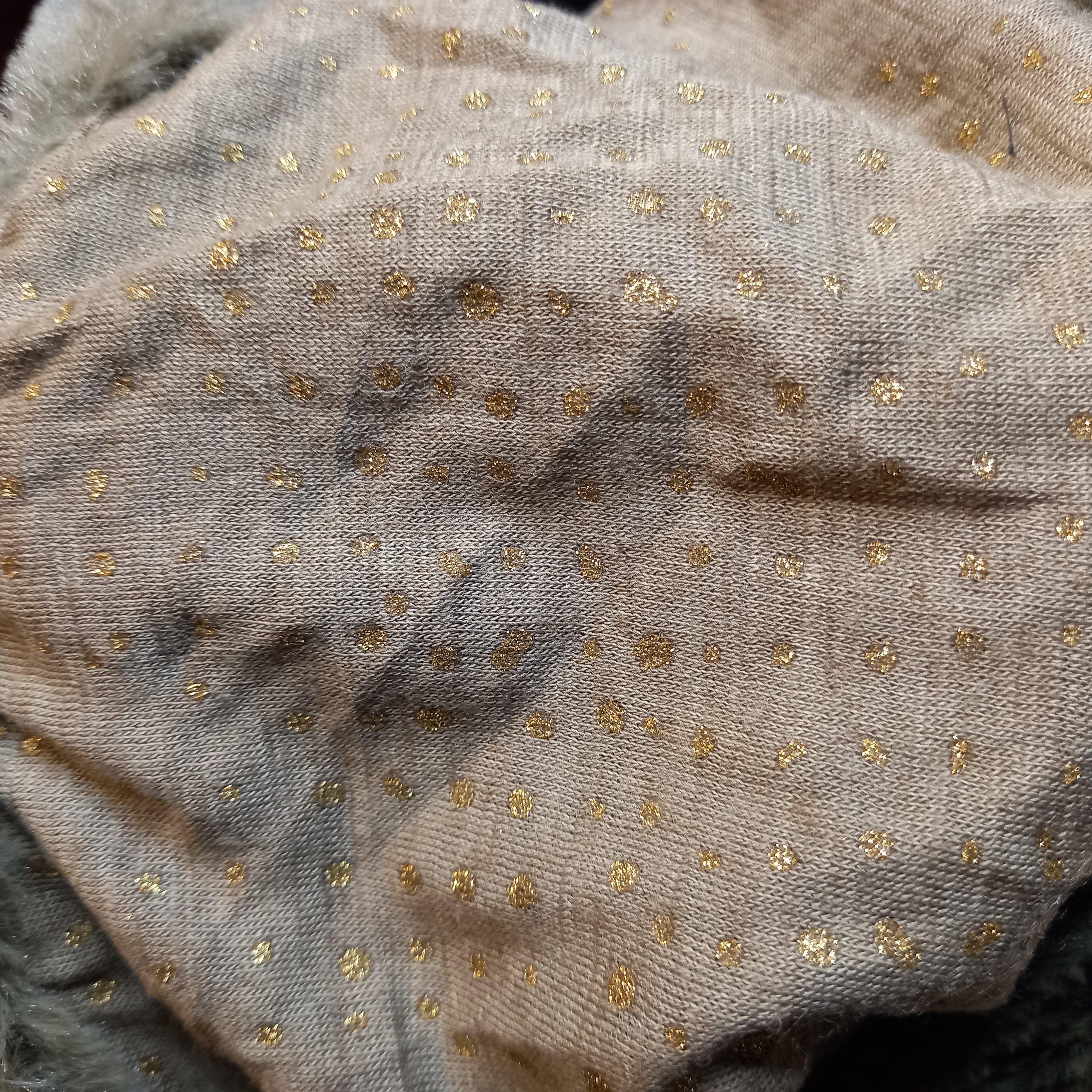 Tour de cou Kaki pois