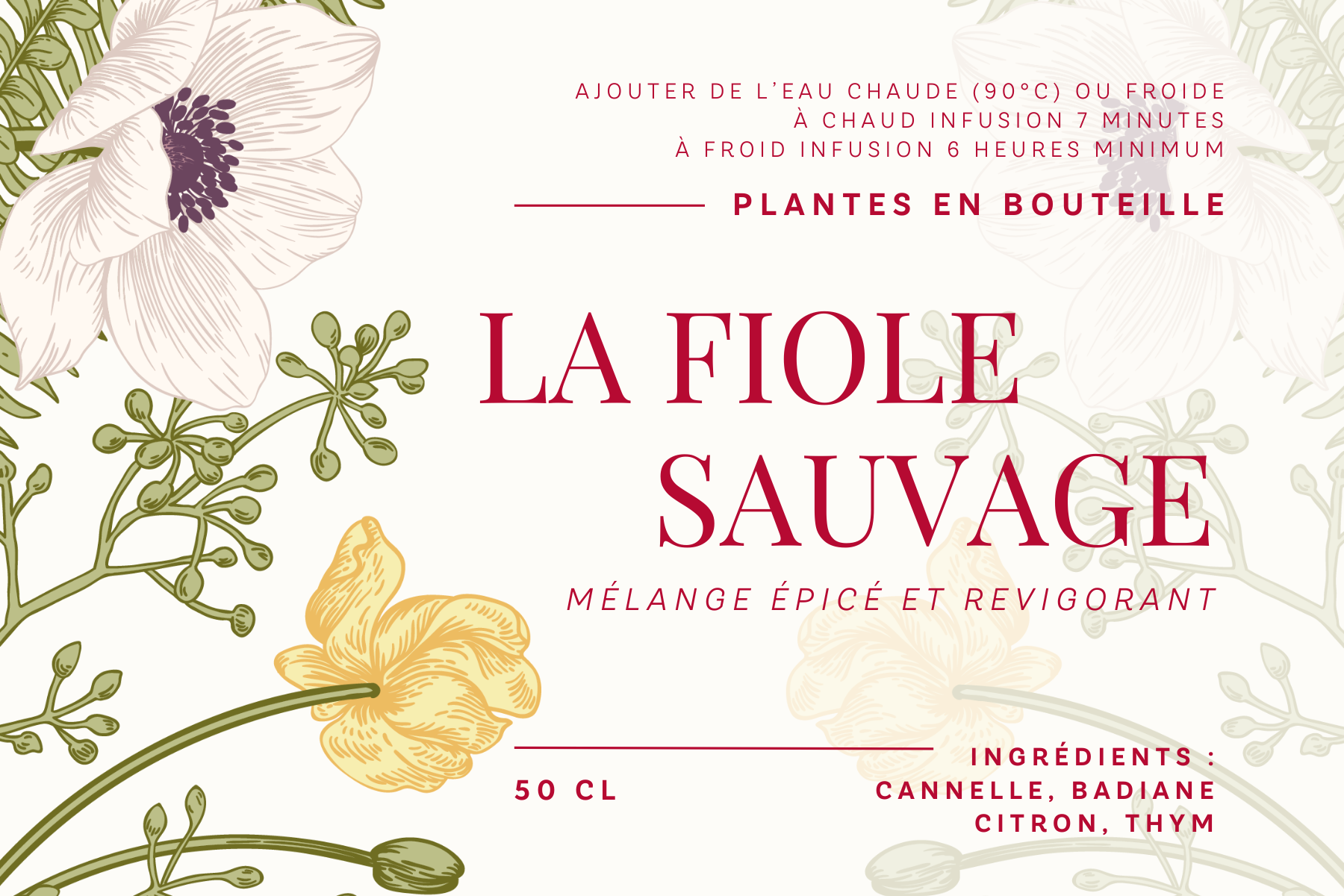 La fiole sauvage - Mélange épicé et revigorant