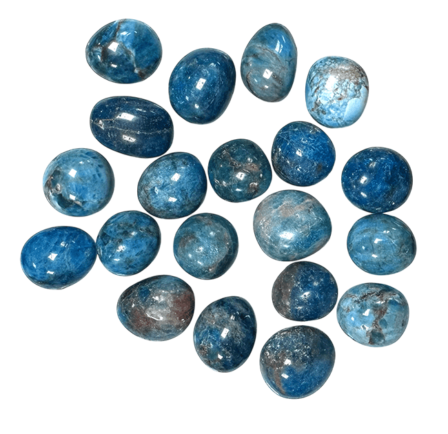 Pierre roulée - Apatite bleue