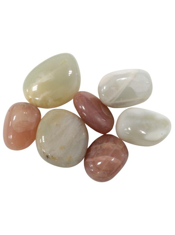 Pierre roulée - Pierre de lune multicolore