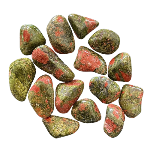 Pierre roulée - Jaspe unakite
