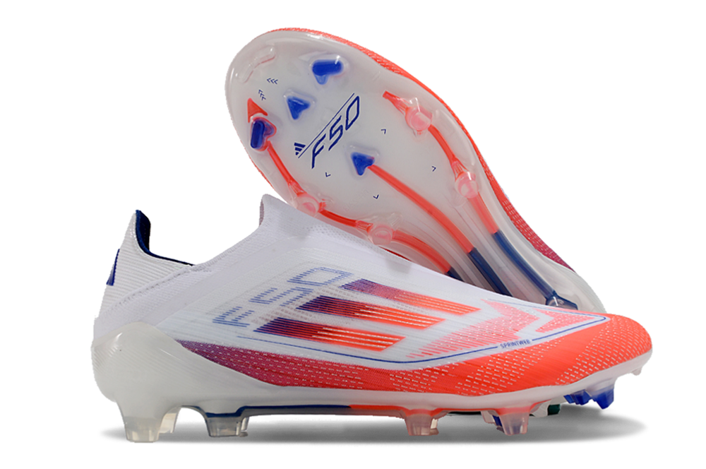 adidas F50 Elite Laceless FG Blanco Rojo
