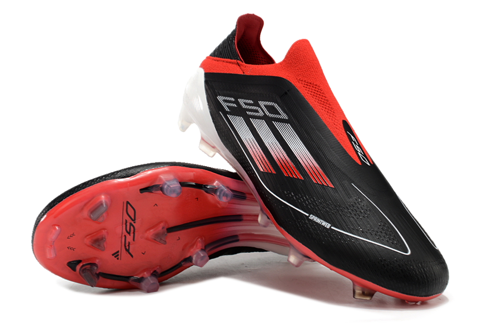 Adidas F50 Elite Laceless FG para terreno firme - Negro/Rojo/Blanco