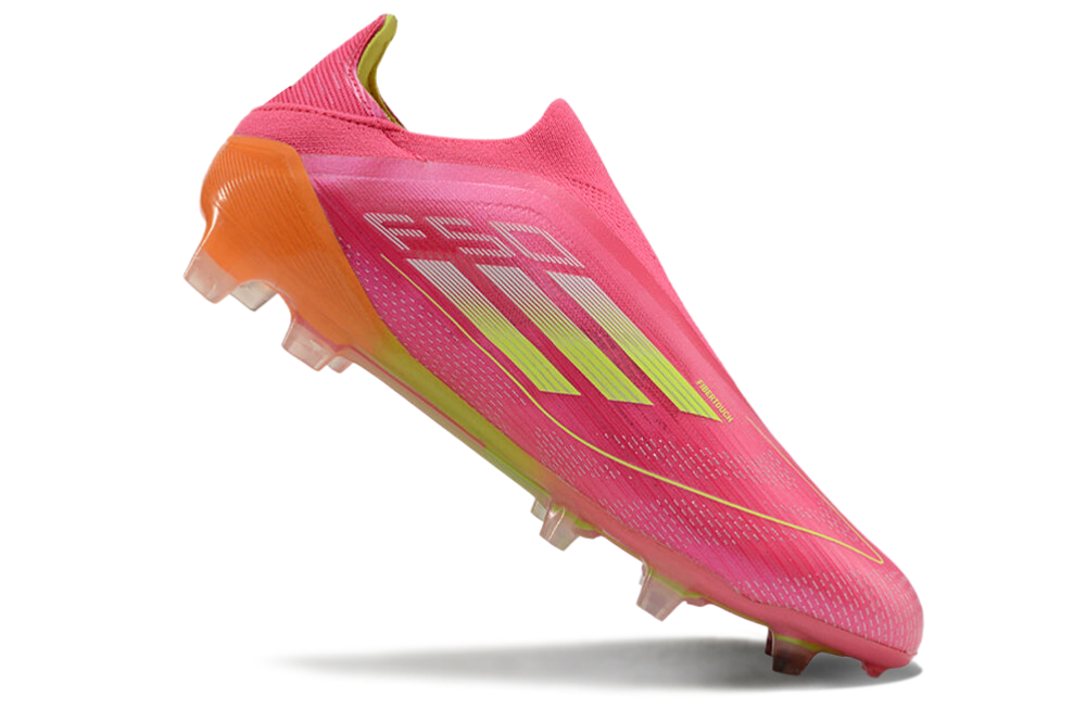 Adidas F50 Elite Laceless FG para terreno firme - Rosa/Amarillo/Naranja