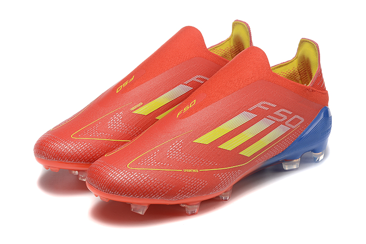 Adidas F50 Elite Laceless  FG - Rojo/Azul/Amarillo