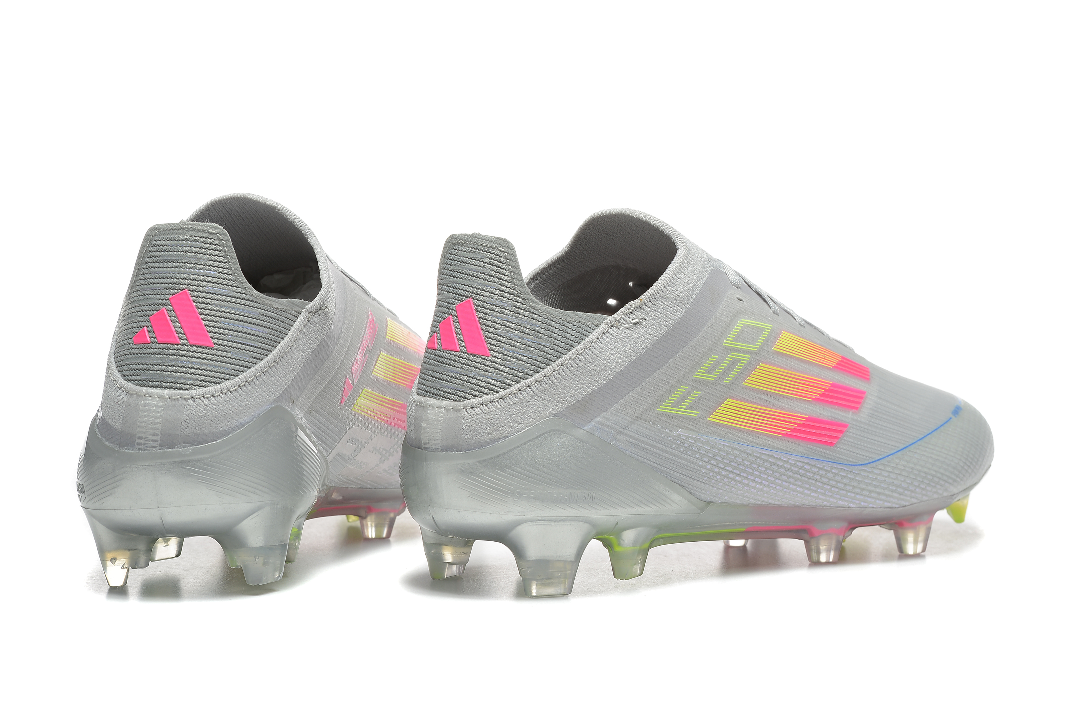  Adidas F50 Elite FG - Plateado/Amarillo/Rosa