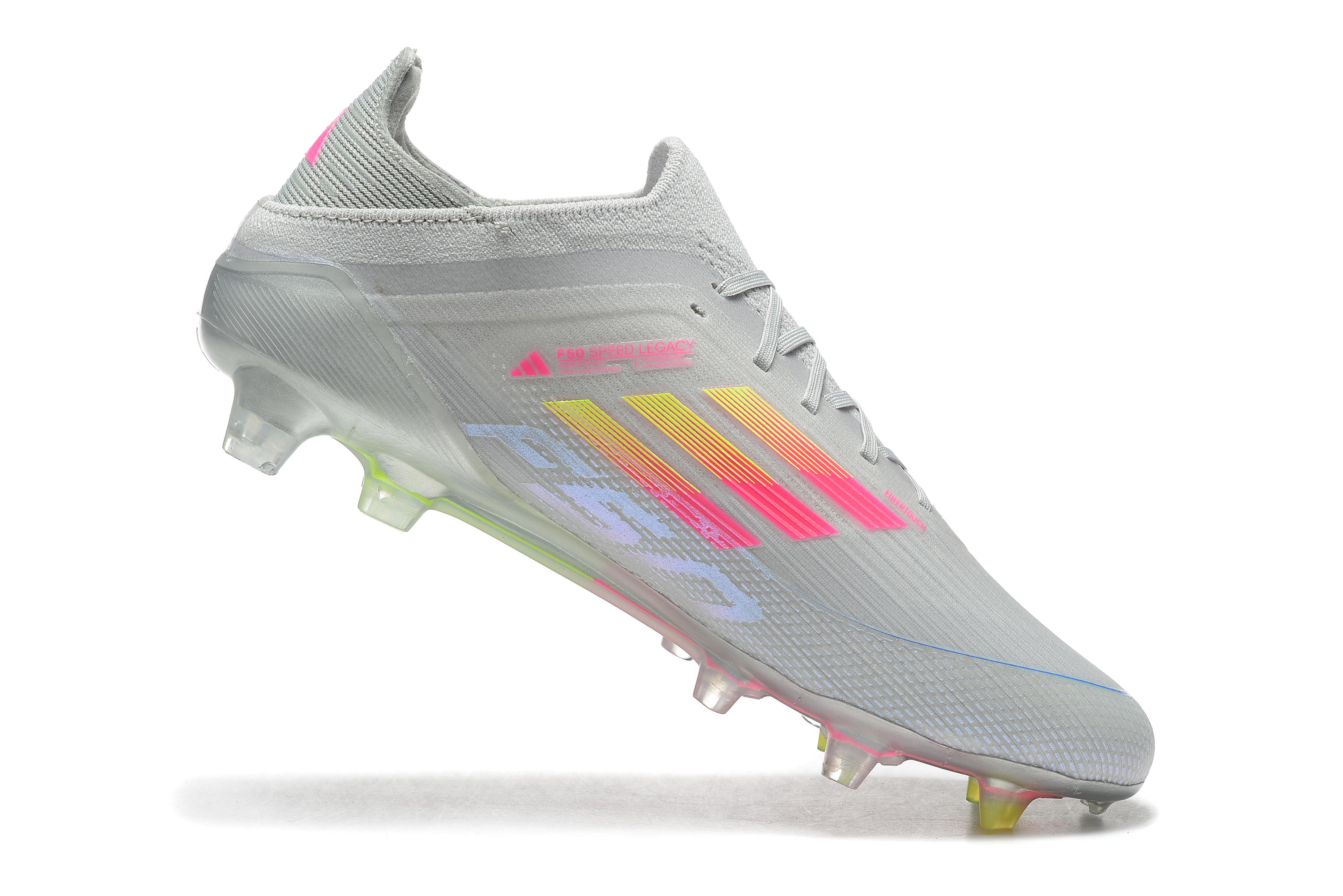 Adidas F50 Elite FG - Plateado/Amarillo/Rosa