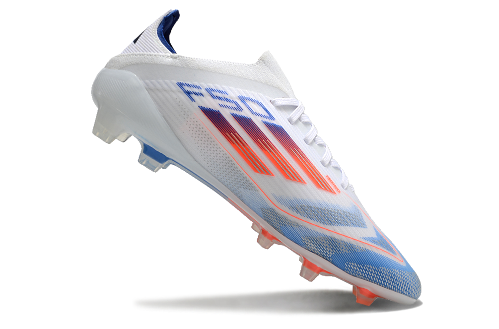  Adidas F50 Elite FG - Blanco/Azul/Naranja