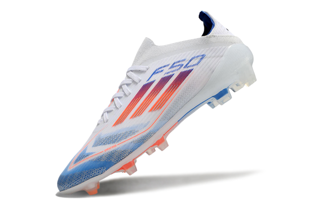 Adidas F50 Elite FG - Blanco/Azul/Naranja