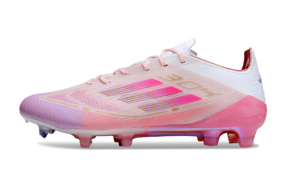  Adidas F50 Elite FG - Blanco/Rosa/Oro