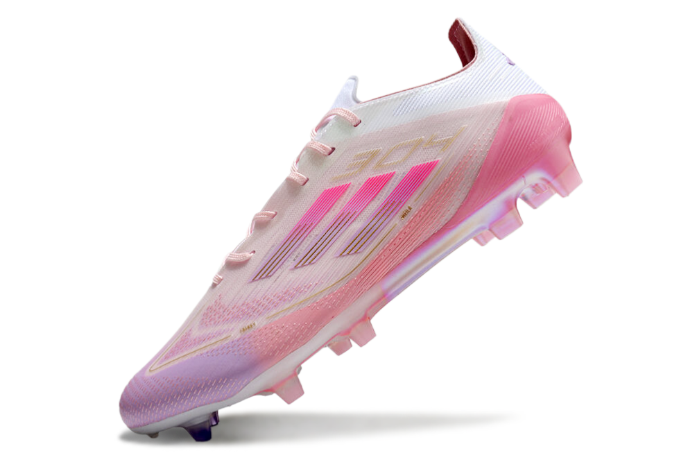  Adidas F50 Elite FG - Blanco/Rosa/Oro