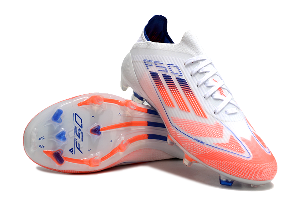  Adidas F50 Elite FG - Blanco/Rojo/Azul