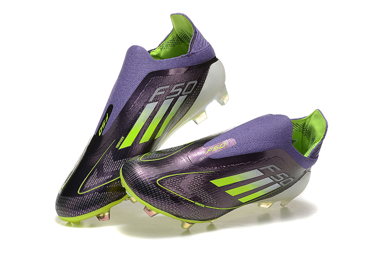 Adidas F50 Laceless Elite FG - Púrpura/Amarillo/Azul