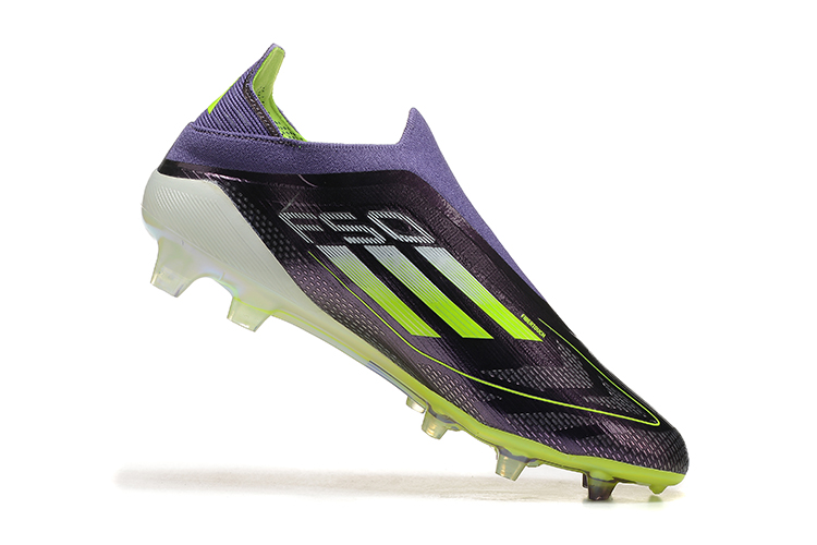 Adidas F50 Laceless Elite FG - Púrpura/Amarillo/Azul