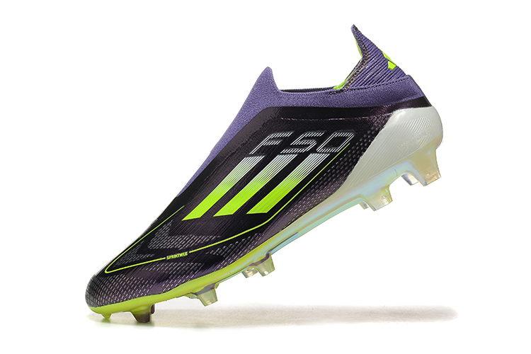 Adidas F50 Laceless Elite FG - Púrpura/Amarillo/Azul
