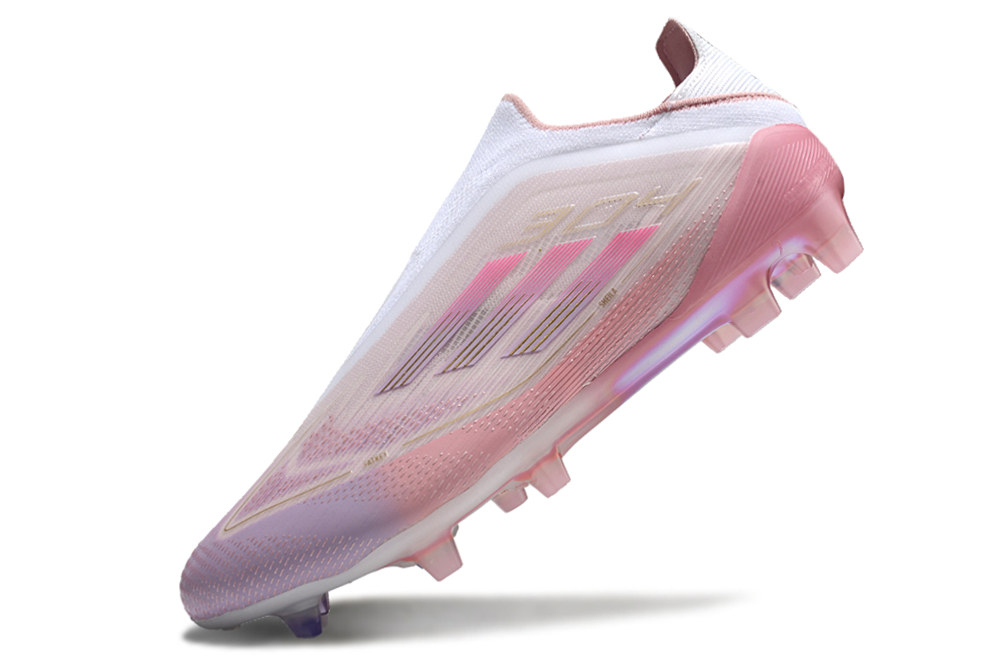 Adidas F50 Elite FG Laceless - Blanco/Rosa/Oro