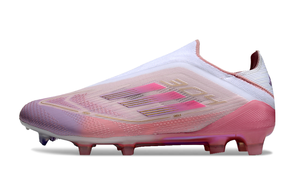  Adidas F50 Elite FG Laceless - Blanco/Rosa/Oro