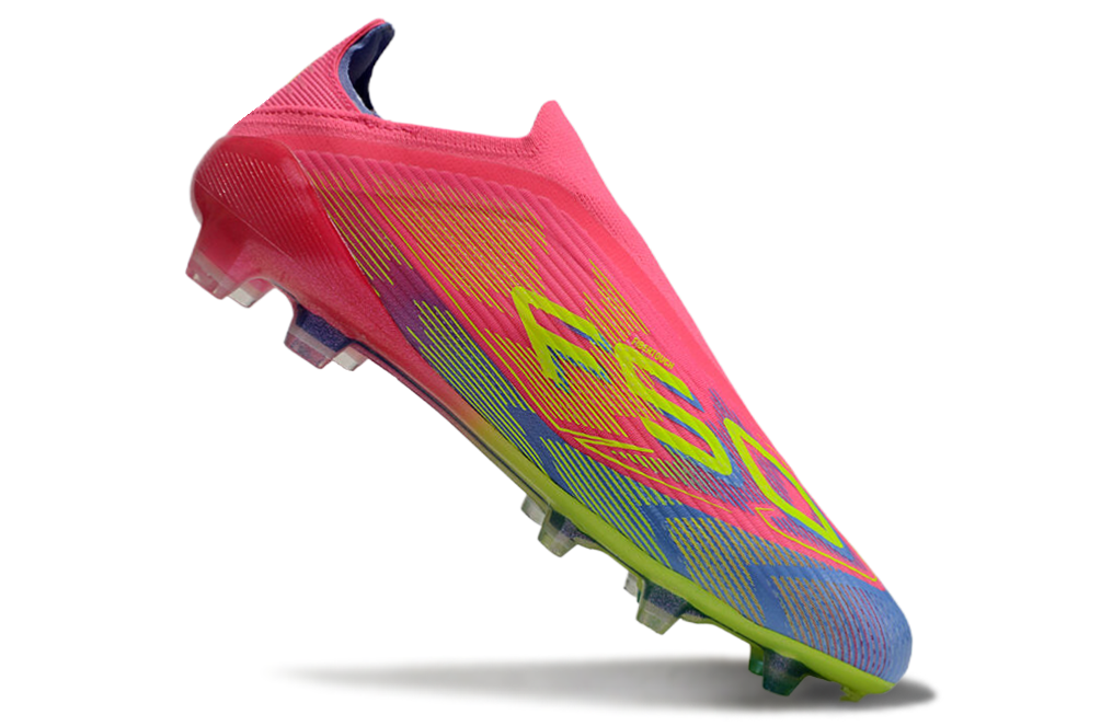  Adidas F50 Elite FG Laceless - Rosa Lúcido/Limón Lúcido/Azul Fusion