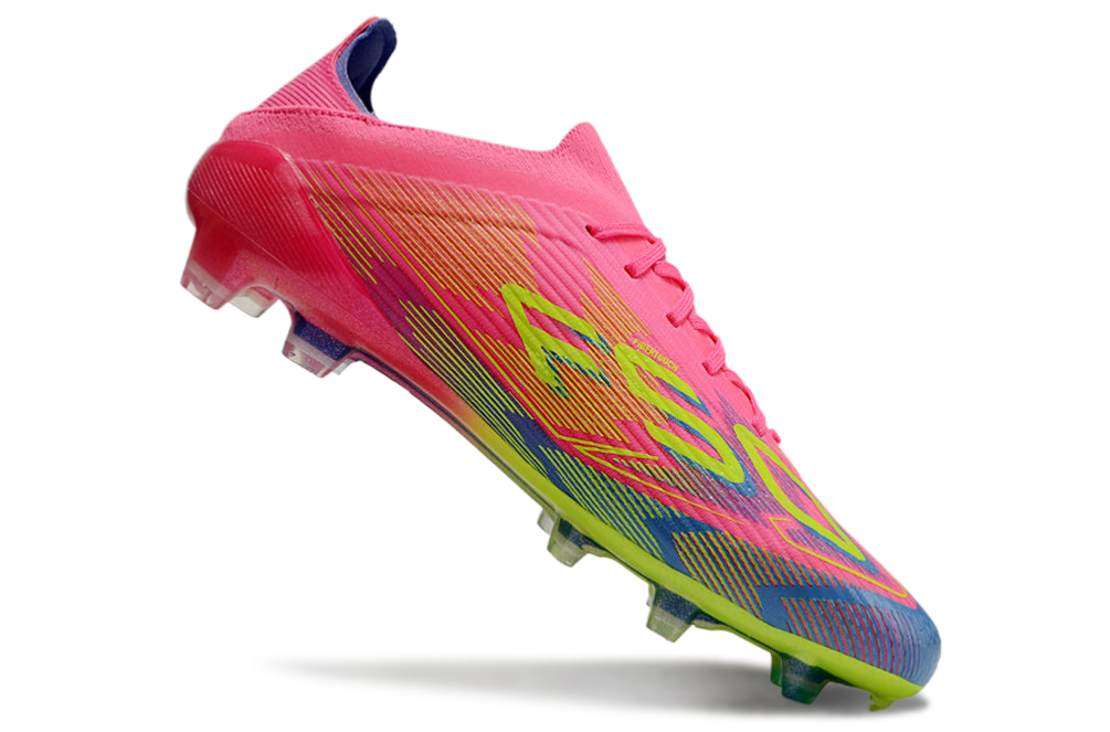  Adidas F50 Elite FG - Rosa Lúcido/Limón Lúcido/Azul Fusion