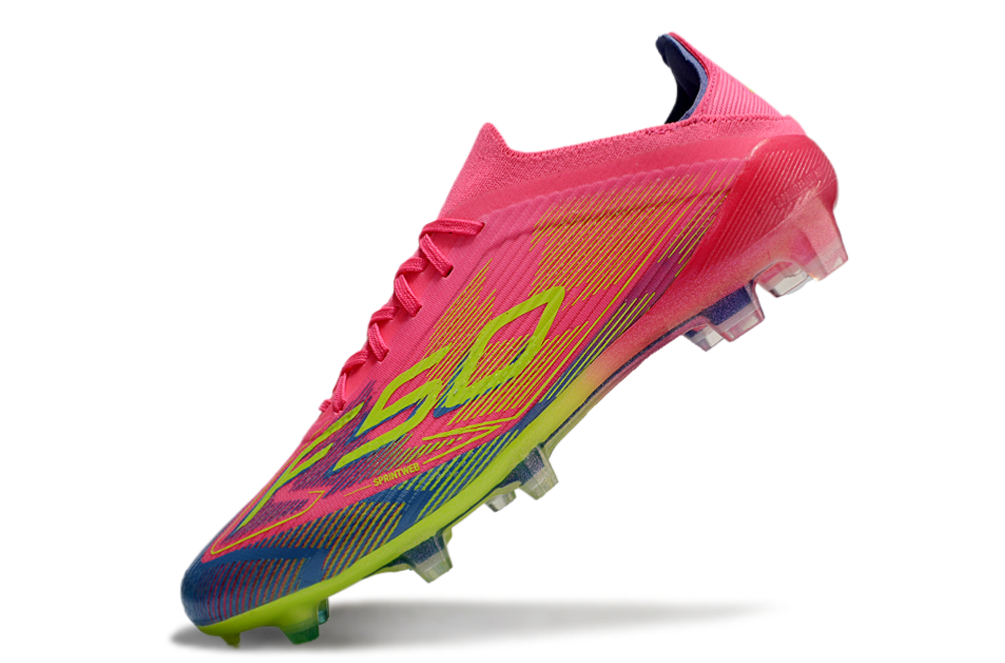  Adidas F50 Elite FG - Rosa Lúcido/Limón Lúcido/Azul Fusion