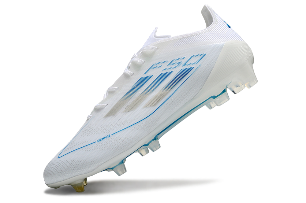  Adidas F50 Elite FG Laceless - Blanco/Perla Met/Blanco