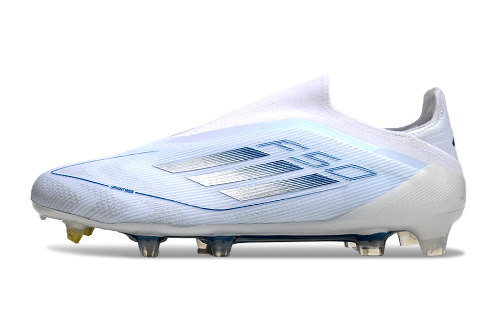  Adidas F50 Elite FG Laceless - Blanco/Perla Met/Blanco