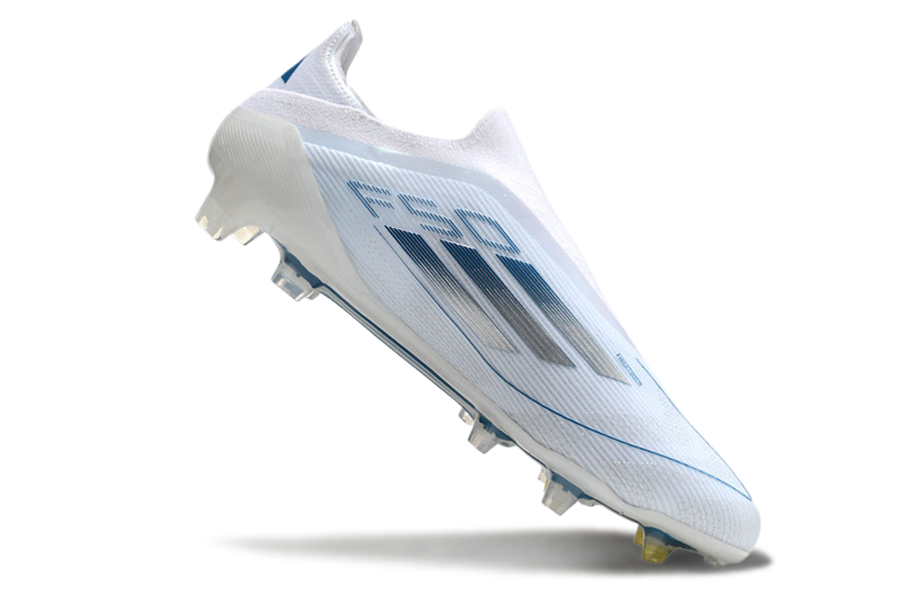  Adidas F50 Elite FG Laceless - Blanco/Perla Met/Blanco