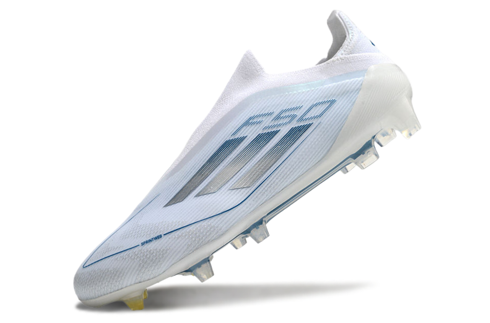  Adidas F50 Elite FG Laceless - Blanco/Perla Met/Blanco