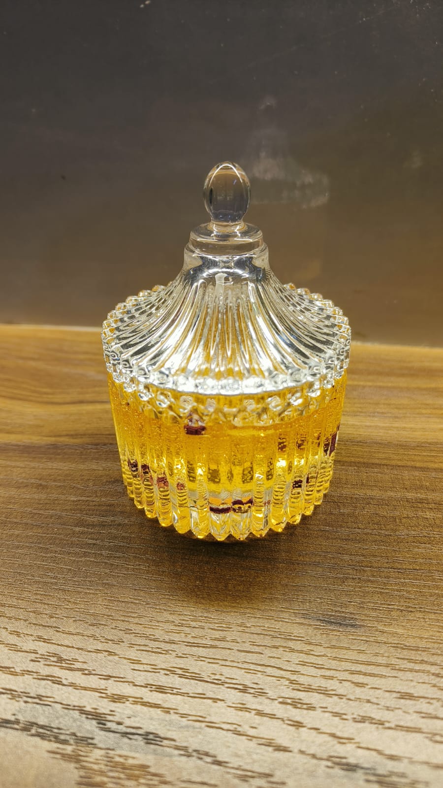 Vintage Golden glass candles