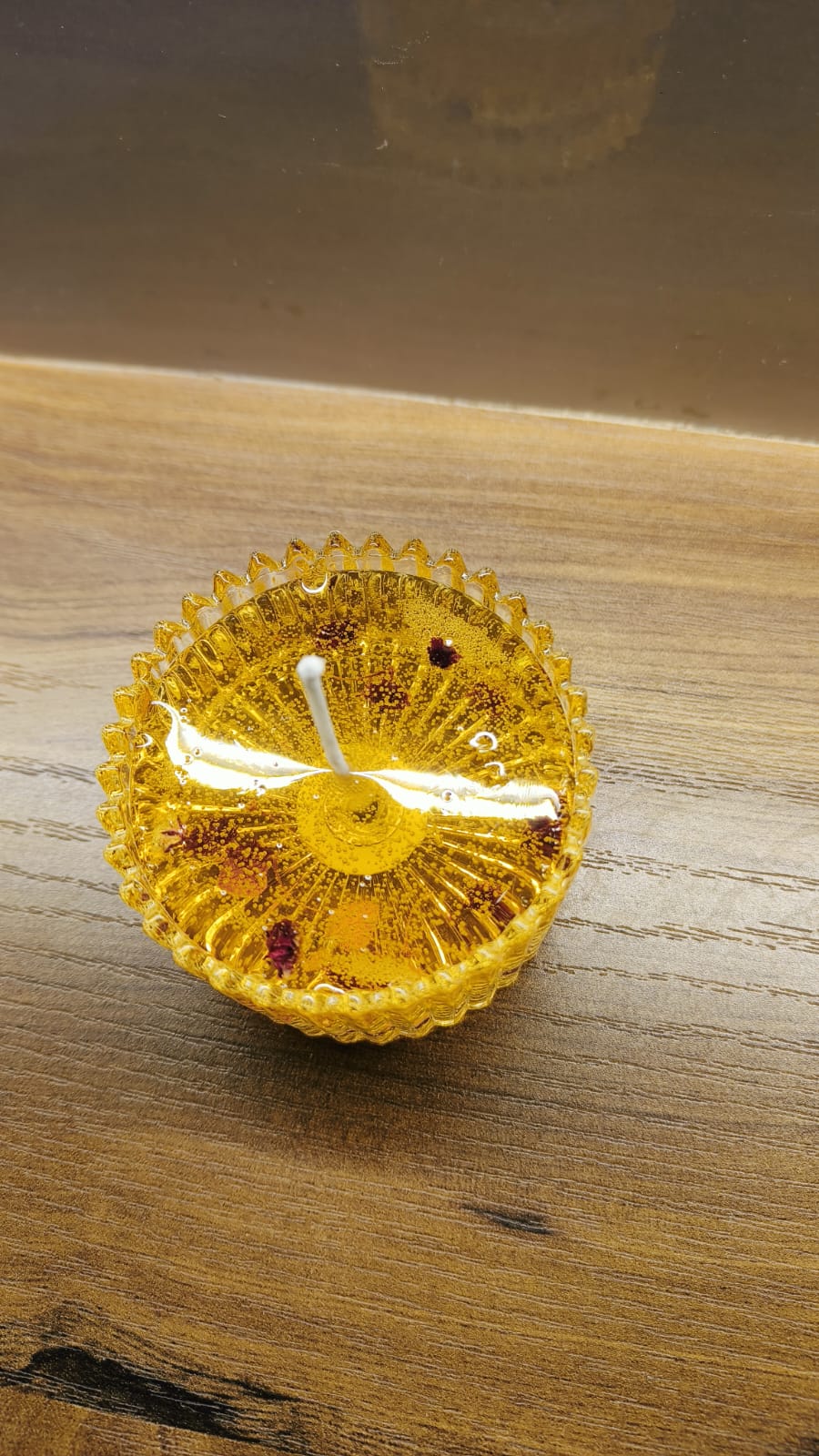 Vintage Golden glass candles