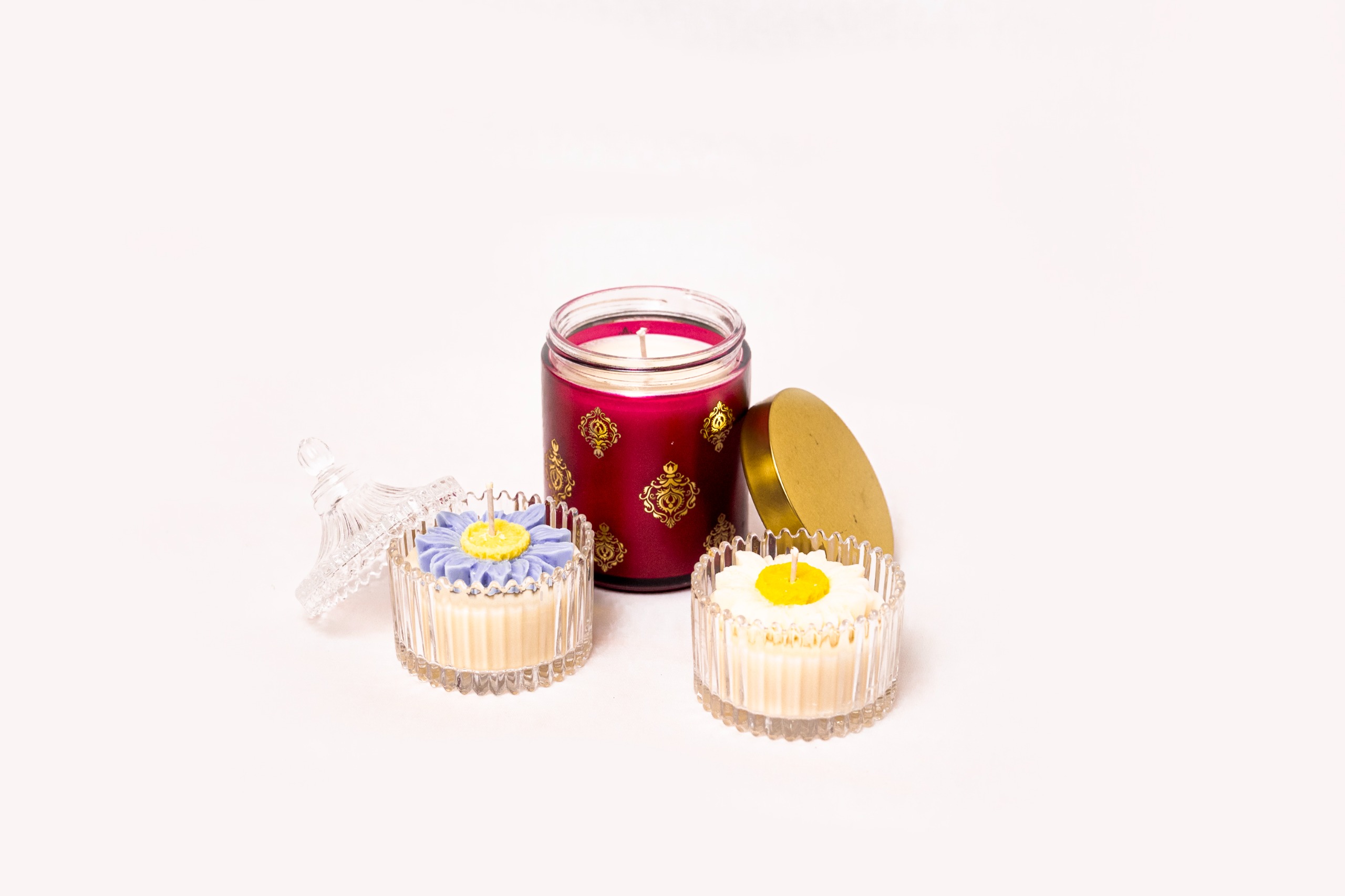 Three Candle set1 (Lavender fragrance)