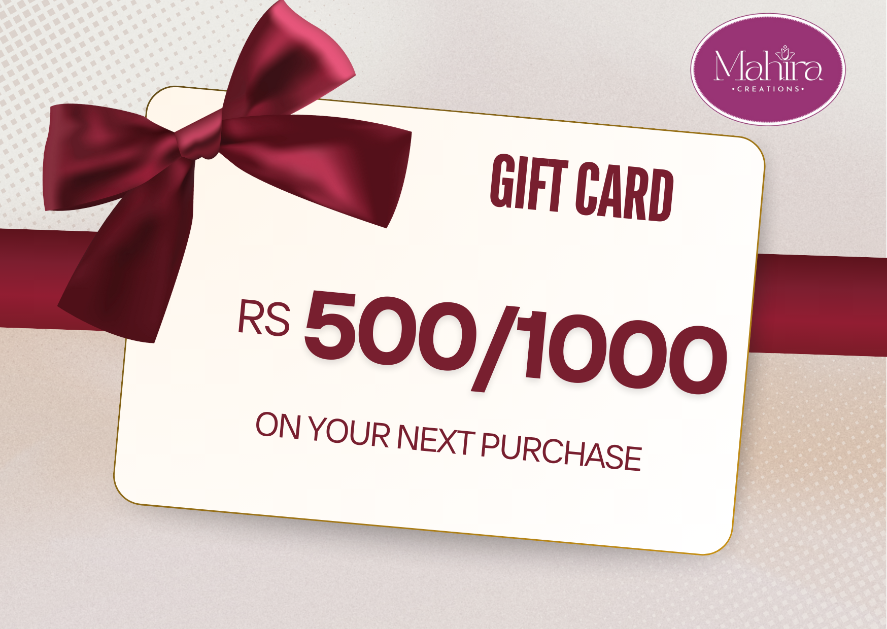 Mahira Gift Card
